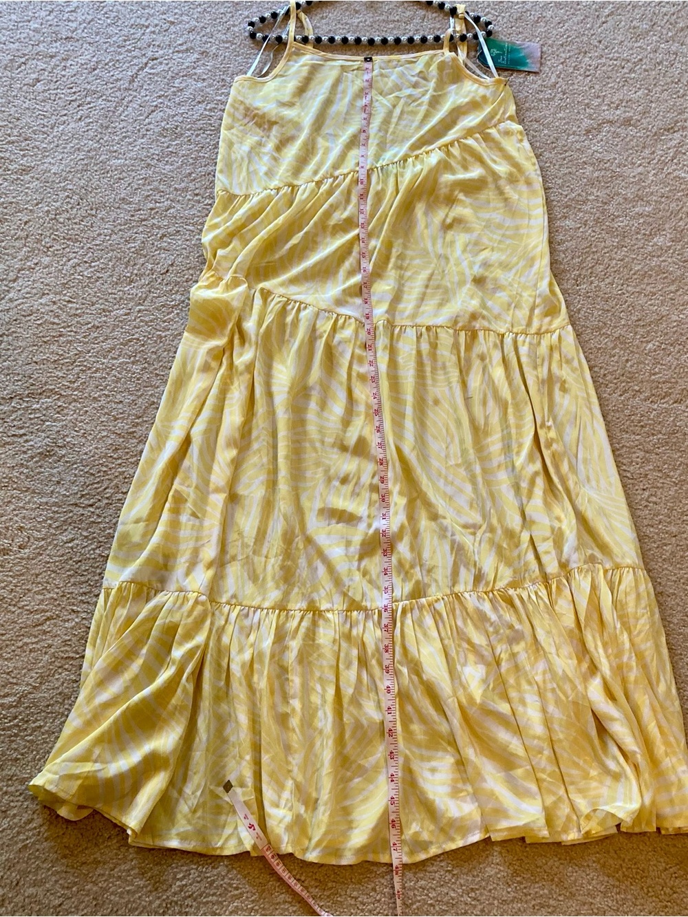 Sleeveless Yellow Maxi Dress - Picture 10 of 10